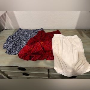 3 mini skirts